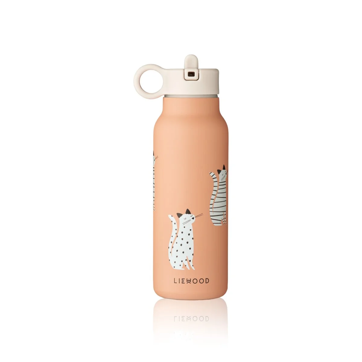Liewood Falk Edelstahl Trinkflasche „Cat / Tuscany rose" 350ml, Medium