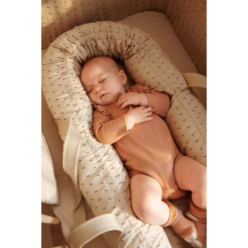 Liewood Gro Babylift / Babynest „Double dot / Silver lining“, Bio-Baumwolle