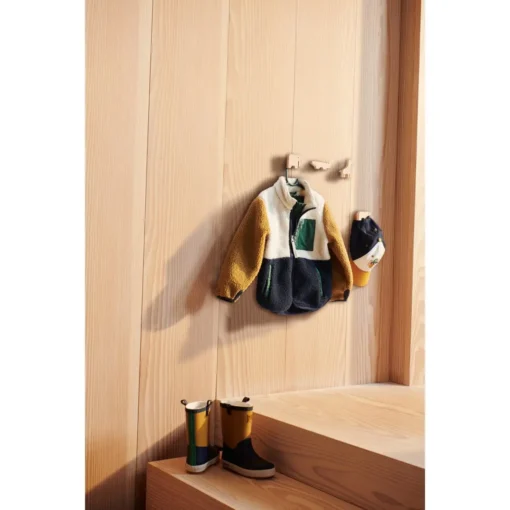 Liewood Nolan Sherpa Jacke für Kinder „Classic navy multi mix“
