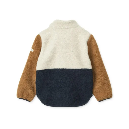 Liewood Nolan Sherpa Jacke für Kinder „Classic navy multi mix“