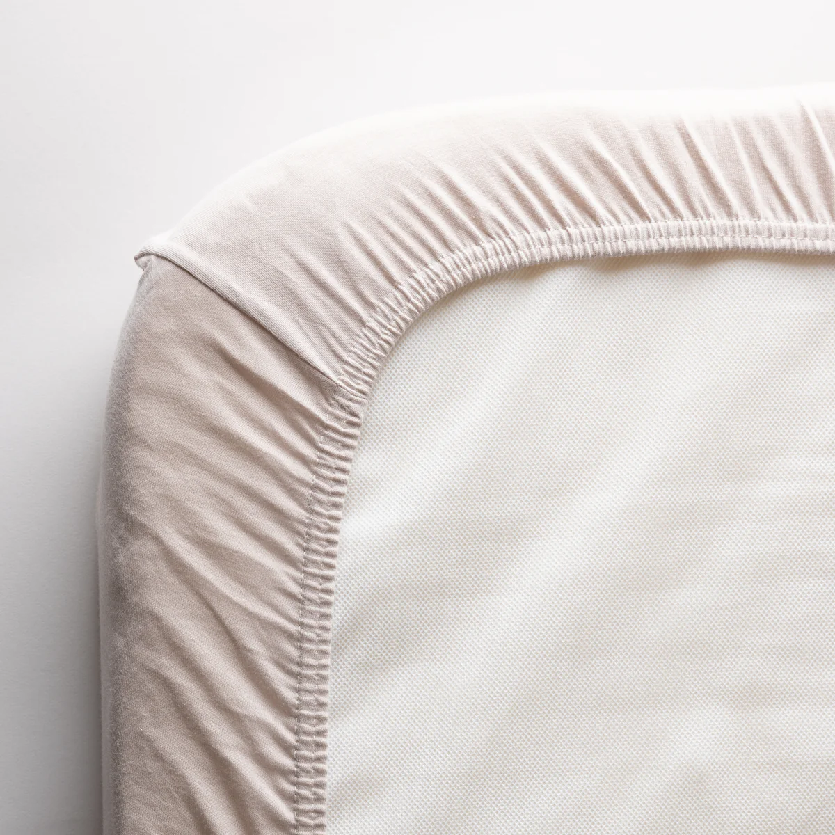 Sebra Jersey-Bettlaken, Baby, "seabreeze beige" Bio-Baumwolle, 120x70cm