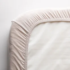 Sebra Jersey-Bettlaken, Junior, Bio-Baumwolle, 160x70cm, seabreeze beige