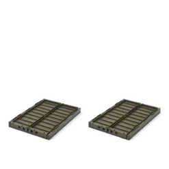 Liewood Aufbewahrungsbox Weston „Army brown“, Größe M, 2er-Set, 36x25x14cm