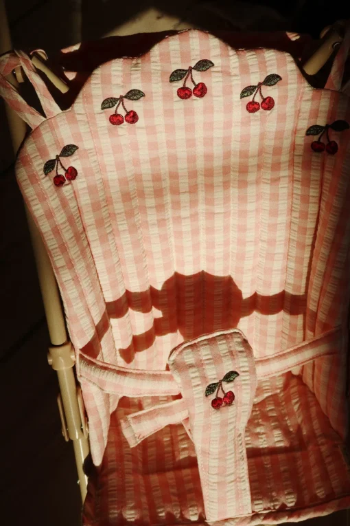 Konges Sløjd Puppen-Buggy „Powder Pink Check“