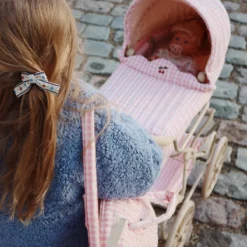 Konges Sløjd Puppenwagen „Powder Pink Check“