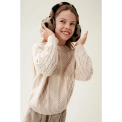 Liewood Plüsch Ohrenwärmer Albero „Mega leo / Oat mix“