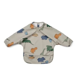 Liewood Merle Lätzchen mit Ärmeln „Dinosaurs / Mist“