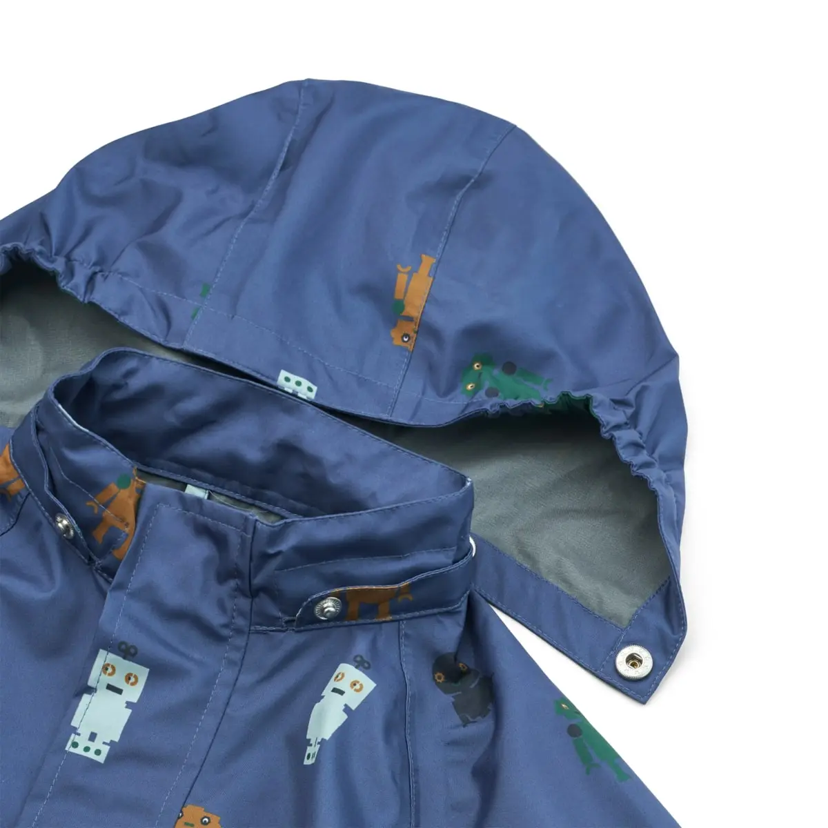 Liewood Softshell Regenjacke Pedia „Robots / Indigo blue“