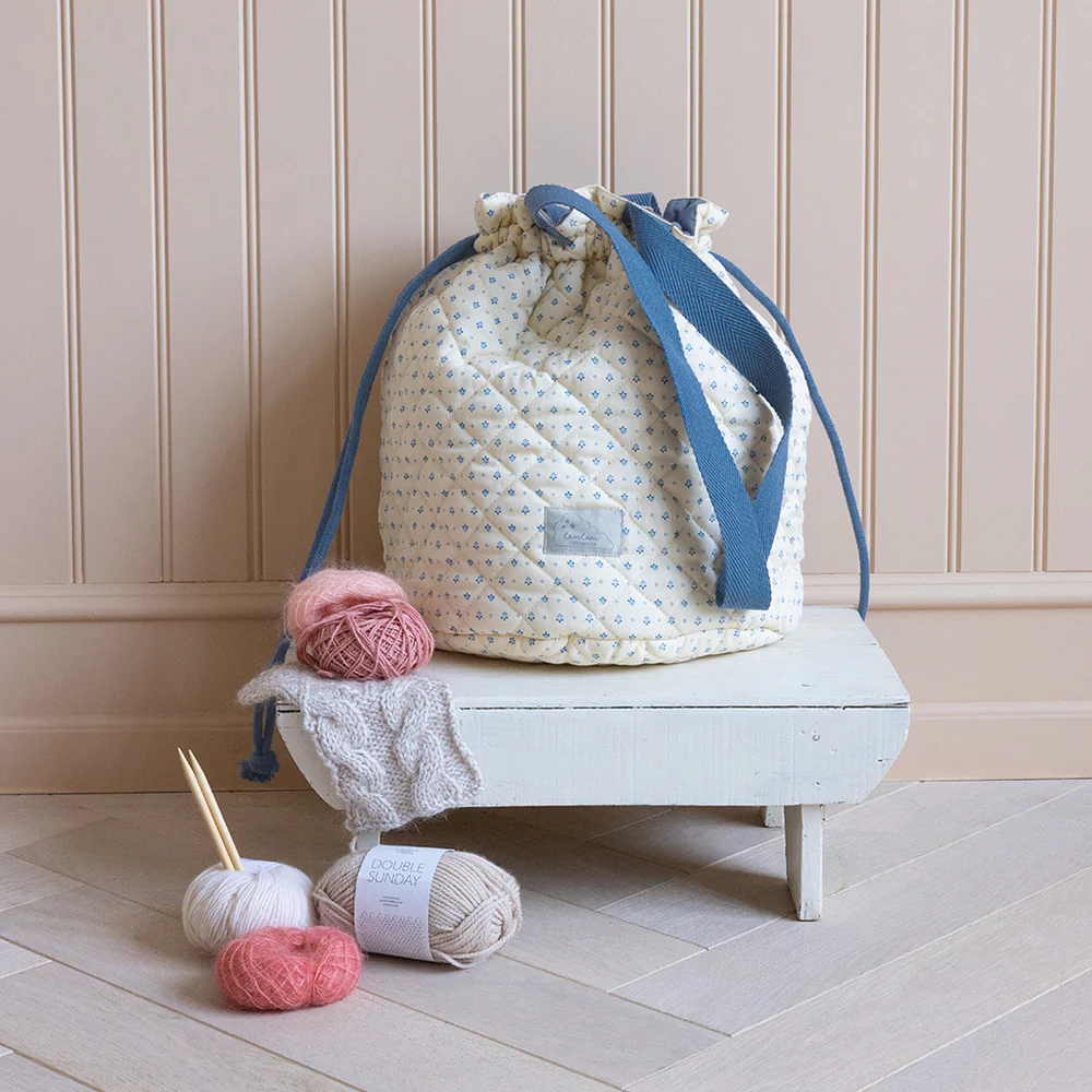 Cam Cam Stoffbeutel / Handarbeitstasche „Capri“, GOTS, 26x26x31cm