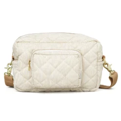 Cam Cam Wickeltasche „Classic Stripes Camel“, OCS, klein, 26x17x12cm