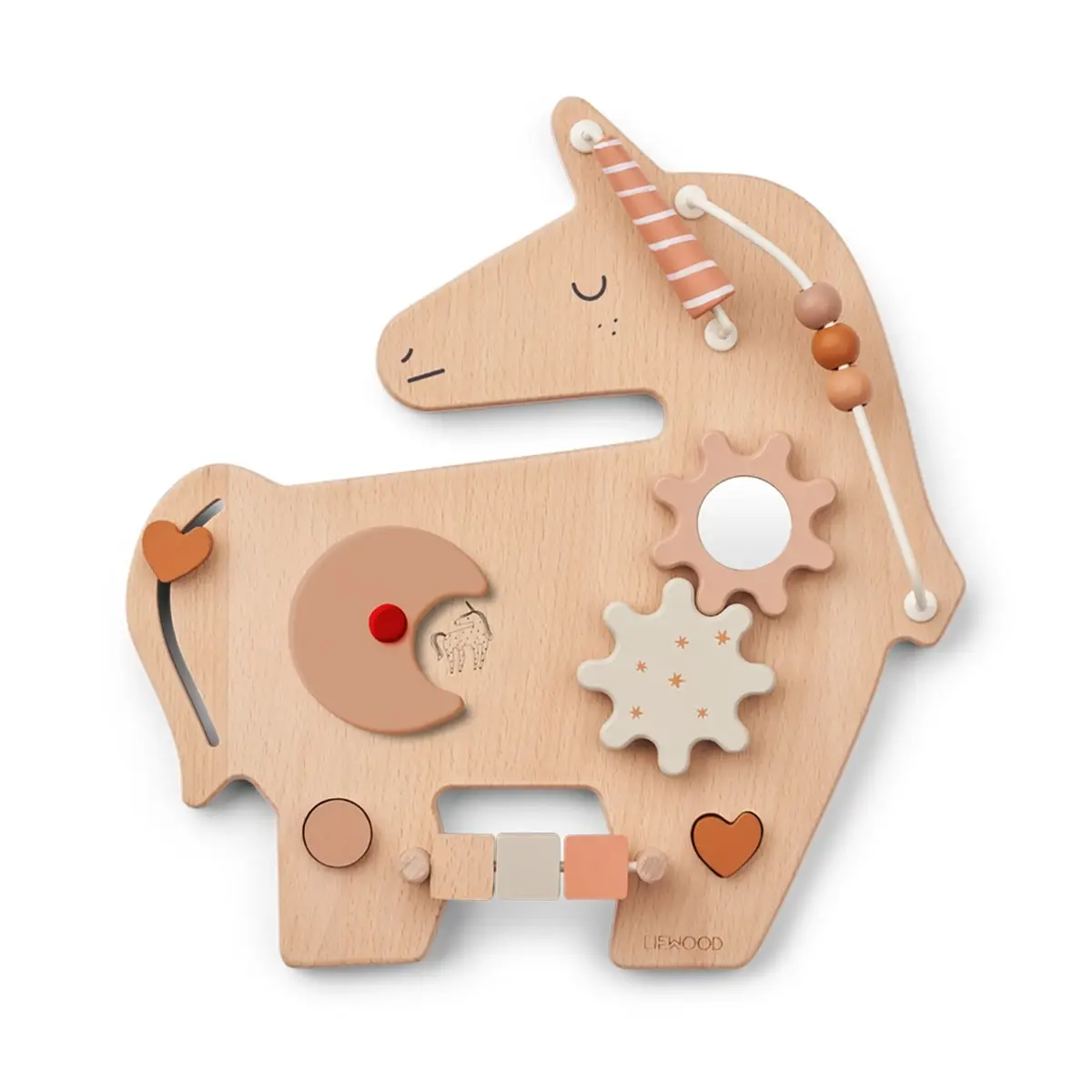 Liewood Spielbrett Carola Einhorn „Pale tuscany multi mix“, Holz, 32x33cm