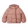 Liewood Kapuzen-Pufferjacke Giovanna „Cherries / Dark rosetta“