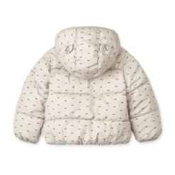 Liewood Kapuzen-Pufferjacke Giovanna „Double dot / SIlver lining“