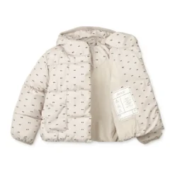 Liewood Kapuzen-Pufferjacke Giovanna „Double dot / SIlver lining“