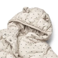 Liewood Kapuzen-Pufferjacke Giovanna „Double dot / SIlver lining“