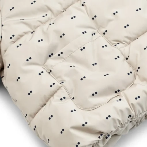 Liewood Kapuzen-Pufferjacke Giovanna „Double dot / SIlver lining“