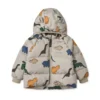 Liewood Polle Daunenjacke für Kinder „Dinosaurs / Mist“