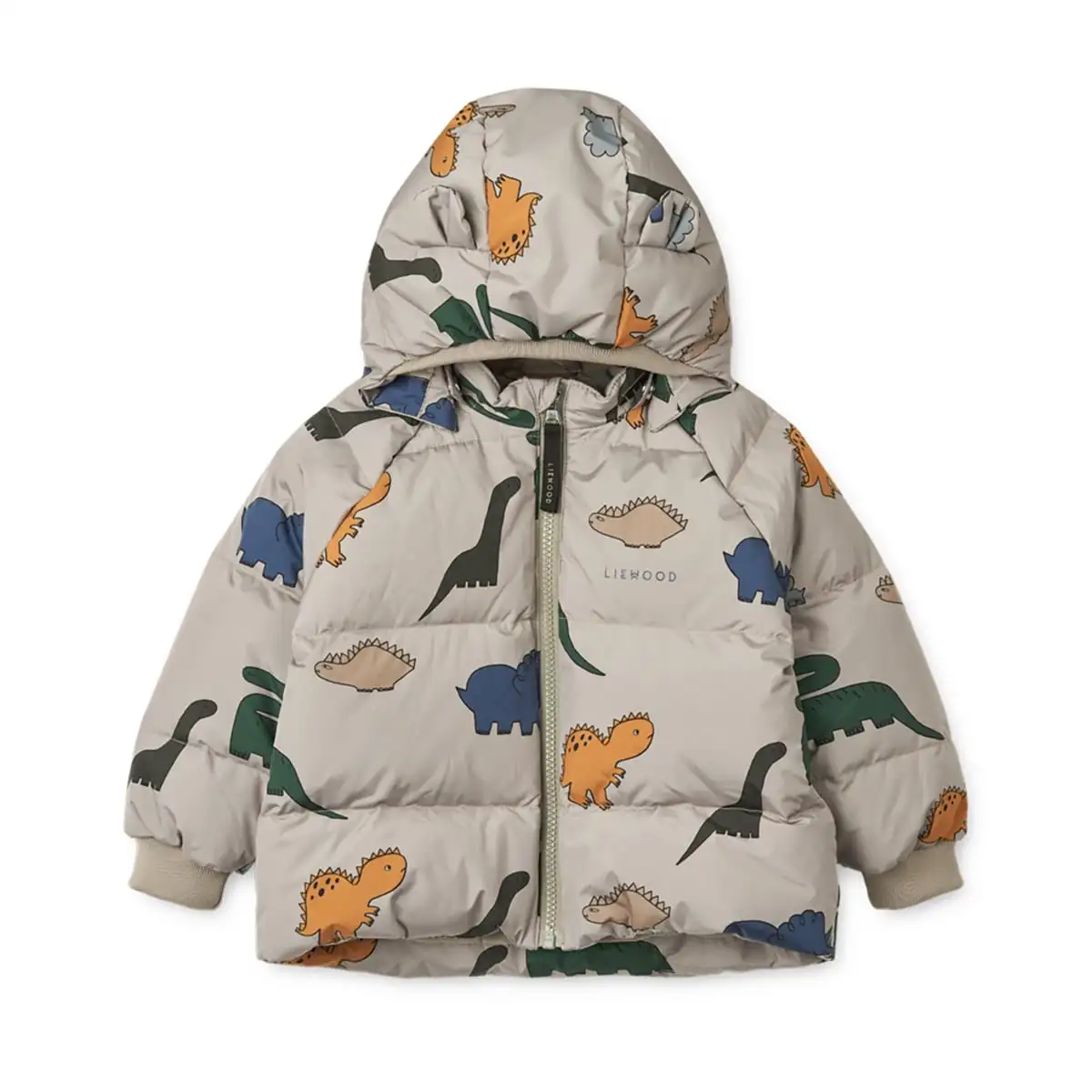 Liewood Polle Daunenjacke für Kinder „Dinosaurs / Mist“