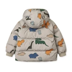 Liewood Polle Daunenjacke für Kinder „Dinosaurs / Mist“