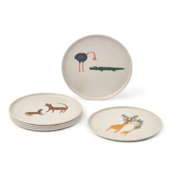 Liewood Kinder-Teller Remco „All together / Sandy“ aus PET, 6er-Set