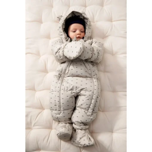 Liewood Baby Daunen Schneeanzug Sylvie „Double dot / Silver lining“