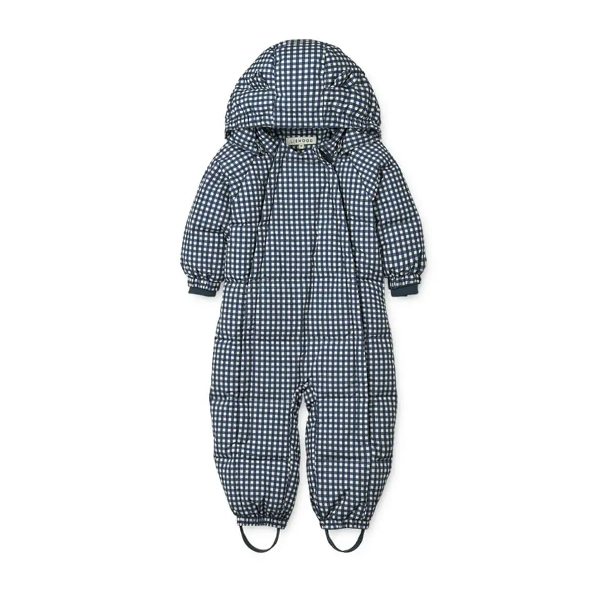 Liewood Baby Daunen Schneeanzug Sylvie „Check Classic navy / Dark sandy“