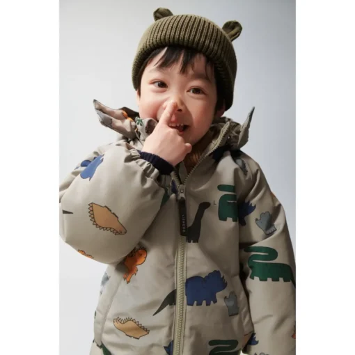 Liewood Schneeanzug Isa „Mini leo / Nebelgrau“, Gr. 86-128 – Bild 7