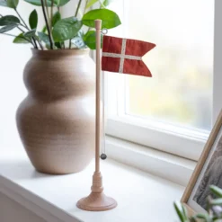 Sebra Geburtstags-Tischfahne, Holz, H28cm