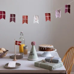 Sebra Geburtstags-Tischfahne, Holz, H28cm