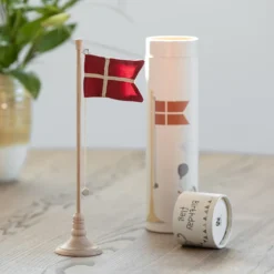 Sebra Geburtstags-Tischfahne, Holz, H28cm