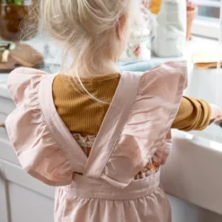 Sebra Kinderschürze und Kochmütze „dusty pink“