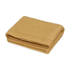 Cam Cam Harper Strick Babydecke „Honey“, GOTS, 80x100cm