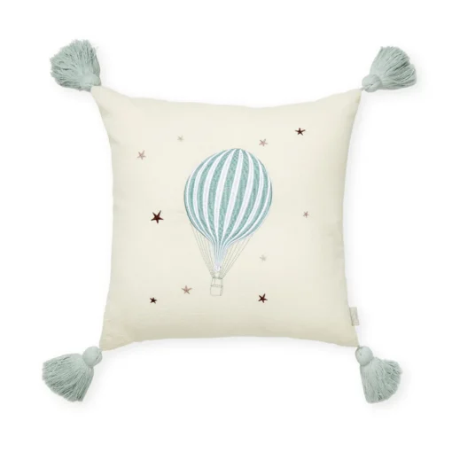 Cam Cam Kinder-Kissen „Ballon“, bestickt, OCS, 35x35cm