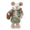 Gry & Sif Bauernmaus „weiße Maus / Korb“ 11cm