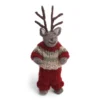 Gry & Sif Rentier „grau / Hose und Pullover“ 15cm