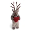 Gry & Sif Rentier „grau / Junge mit Herz“ 15cm