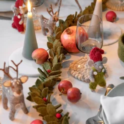 Gry & Sif Weihnachtsbaumschmuck „Girlande mit roten Beeren“ 2 Meter