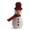 Gry & Sif Weihnachtsbaumschmuck „Schneemann mit rotem Schal“