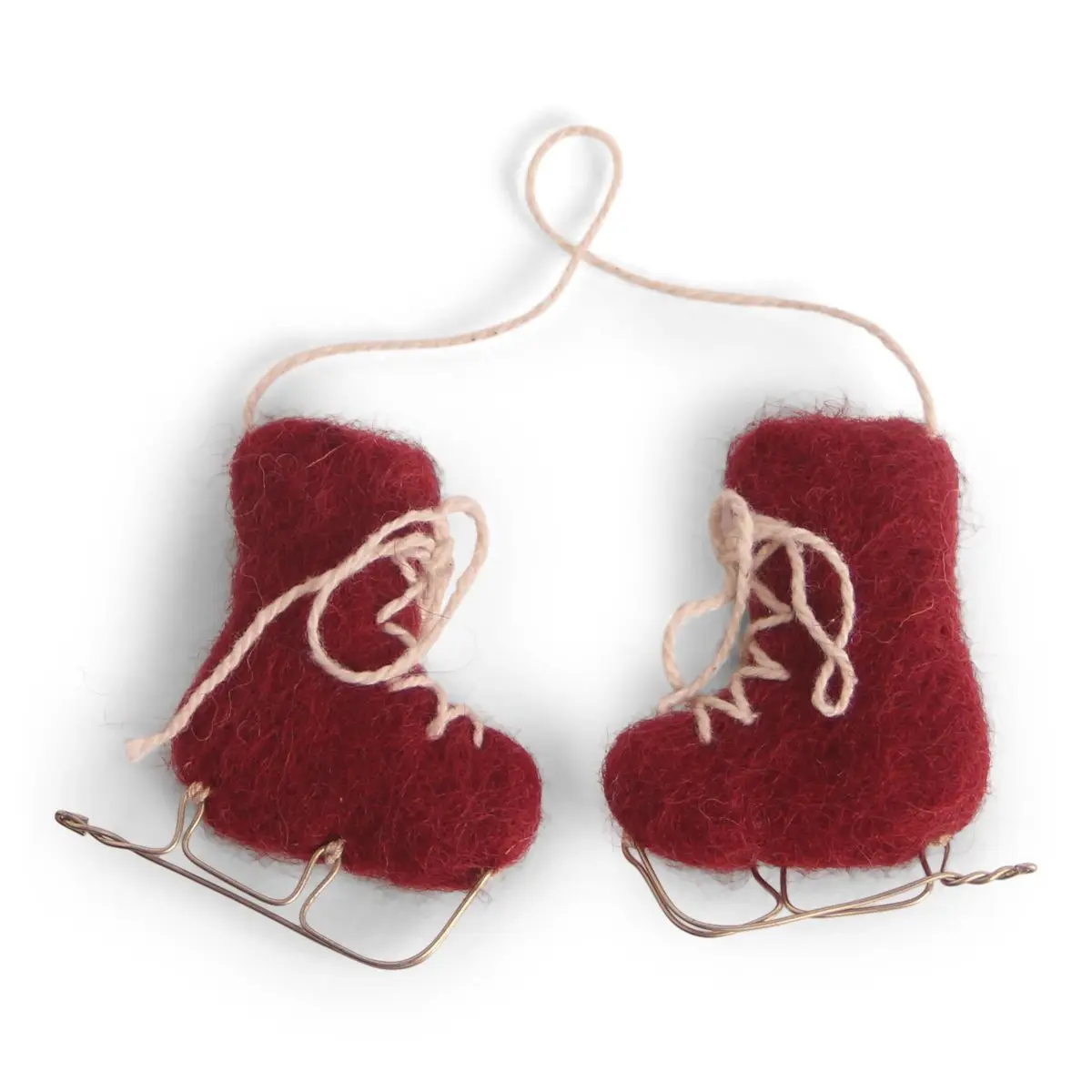 Gry & Sif Weihnachtsbaumschmuck „rote Schlittschuhe“