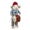 Gry & Sif Weihnachtsmaus „Orchester Maus / Trommel“ 27cm