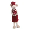 Gry & Sif Weihnachtsmaus „weiße Maus / Fliegenpilz“ 27cm