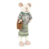 Gry & Sif Weihnachtsmaus „weiße Maus / Korb“ 27cm