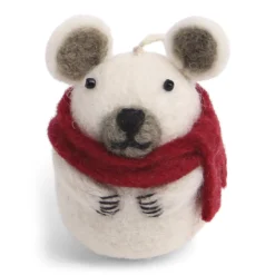 Gry & Sif Weihnachtstiere „Eisbär mit Schal“