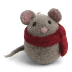 Gry & Sif Weihnachtstiere „Maus mit Schal“