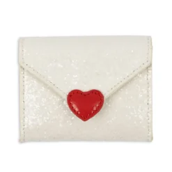 Konges Sløjd Glitzer Portemonnaie für Kinder „Cream Glitter / Heart“