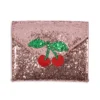 Konges Sløjd Glitzer Portemonnaie für Kinder „Pink Glitter / Cherry“