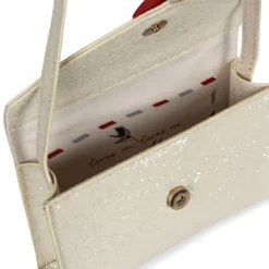 Konges Sløjd Glitzertasche für Kinder „Pink Glitter / Cherry“