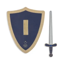 Konges Sløjd Kinderkostüm-Set „Ritter“, Schild und Schwert, midnight navy