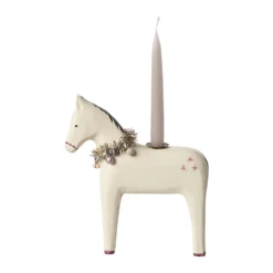 Maileg Kerzenständer „Pferd“, klein, Holz, 16x14cm