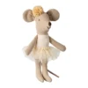 Maileg Kleine Schwester Ballerina Maus „cremefarben“ H11cm
